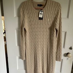 Polo cable knit dress